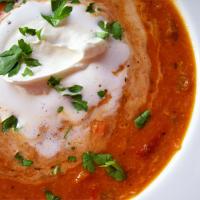 Roasted Red Pepper and Crab Soup image