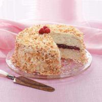 Raspberry Coconut Cake image