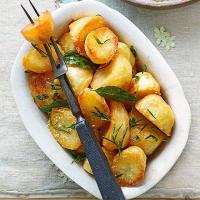 Herb-infused roast potatoes image