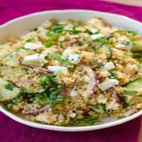 Couscous Salad with Cucumber, Red Onion & Herbs Recipe - (4.3/5) image