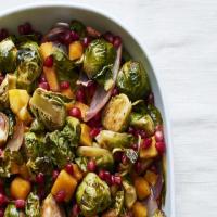 Brussels Sprouts with Butternut Squash and Pomegranate Seeds_image