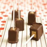 Chocolate Covered Peanut Butter Cheesecake Pops image