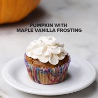 Vegan Pumpkin Cupcakes With Maple Frosting Recipe by Tasty image