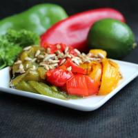 Roasted Bell Peppers with Sunflower Seeds_image