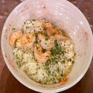 Emeril's Shrimp Scampi with Herbed Rice Pilaf image