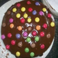 yummy chocolate smartie cake image