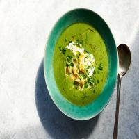 Lemony Pea and Spinach Soup image