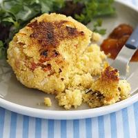 Couscous fritters with feta image