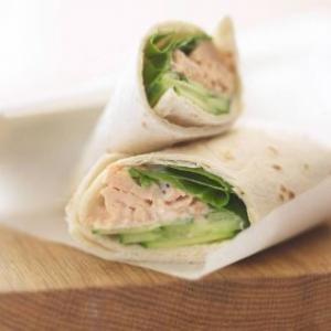 Salmon & Spinach Wrap image