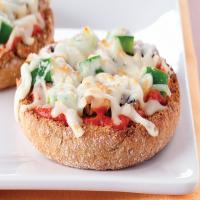 Vegetable-English Muffin Pizzas image
