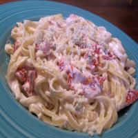 Fettuccine Gorgonzola With Sun-Dried Tomatoes_image