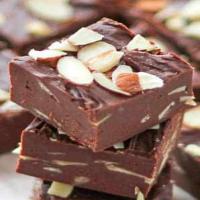 Dark Chocolate Almond Fudge_image