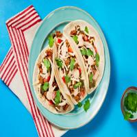 Pork Carnitas Tacos with Pickled Onion & Monterey Jack Cheese_image
