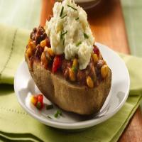 Ground Beef- and Corn-Topped Potato Skins image