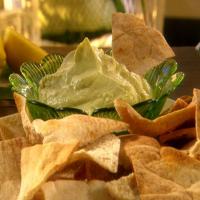 Avocado Goat Cheese Dip with Whole-Wheat Pita Chips_image
