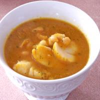 Squash Soup With Scallops image