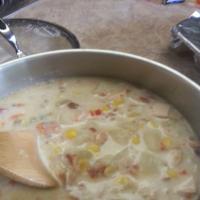 Chicken Corn Chowder with Roasted Red Peppers image