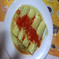 Papadzules : Mayan Egg Enchiladas With Pumpkin Seed Sauce image