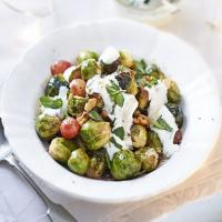 Sticky sprouts with grapes & walnuts_image