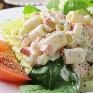 Herbed Macaroni Salad with Shrimp image