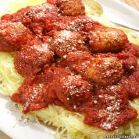 Spaghetti Squash with Turkey Meatballs image