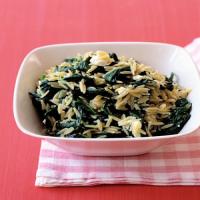 Spinach with Orzo and Feta image