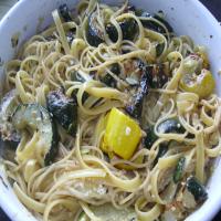 Grilled Summer Squash With Fettuccine image