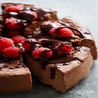 Crustless Chocolate Raspberry Cheesecake Recipe - (4.3/5) image