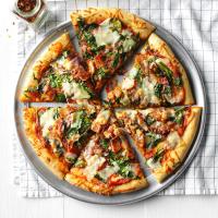 Bacon and Spinach Pizza image