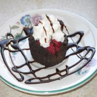 Flourless Chocolate-Raspberry Cakes image