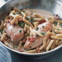Chicken with creamy bacon penne_image