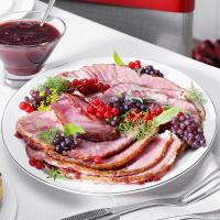 Mustard & Cranberry Glazed Ham image