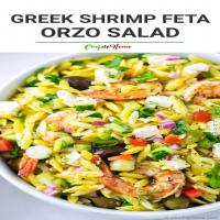 Greek Orzo Pasta Salad with Grilled Shrimp_image