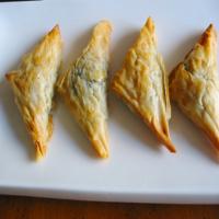 Kittencal's Greek Spinach and Feta Puff Pastry Triangles image