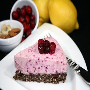 Raw Vegan Lemon Cranberry Cheesecake_image