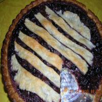Blueberry Rhubarb Almond Pie_image