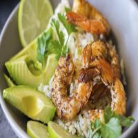 Cilantro Lime Rice Shrimp Bowl_image