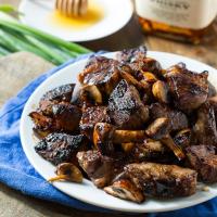 Honey Bourbon Steak Tips Recipe - (4/5)_image