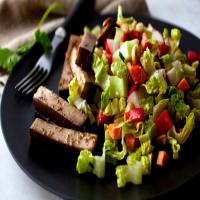 Chopped Salad With Seasoned Tofu Strips_image