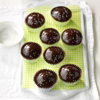 Chocolate-Glazed Cupcakes image