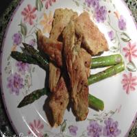 Asian Style Chicken Strips with Asparagus image