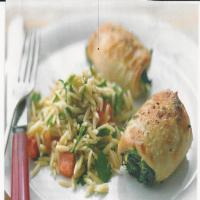 Spinach and Brie Chicken with Tomato Orzo Recipe - (4.2/5)_image