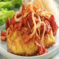 Fish with Bacon, Onion and Tomatoes_image