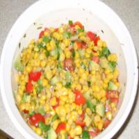 Corn, Avocado, and Tomato Salad image