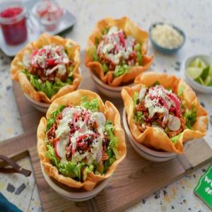 Al Pastor Taco Salad with Spicy Salsa Verde Ranch_image