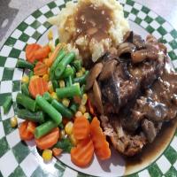 Blue Plate Meat Loaf With Mushroom Pan Gravy image
