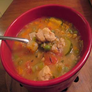 Simple Chicken and Oat Groat Soup_image