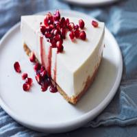 Greek Yogurt Cheesecake with Pomegranate Syrup Recipe - (4.8/5) image