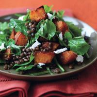 Spiced Pumpkin, Lentil, and Goat Cheese Salad image