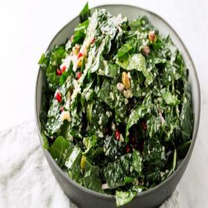 Kale Salad with Pistachios & Pomegranate_image